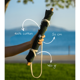 Opvouwbare Mini Strandstoel – Lichtgewicht Vouwstoel 460g – Compacte Picknickstoel 50cm – Draagbare Ligstoel Zonder Frame – Katoenen Kampeerstoel Voor Strand Park Tuin Camping – 120kg Draagkracht – Groene Relax Stoel