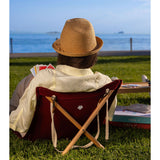 Opvouwbare Mini Strandstoel – Lichtgewicht Vouwstoel 460g – Compacte Picknickstoel 50cm – Draagbare Ligstoel Zonder Frame – Katoenen Kampeerstoel Voor Strand Park Tuin Camping – 120kg Draagkracht – Groene Relax Stoel