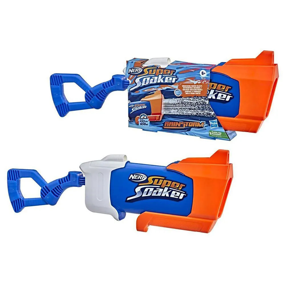 Nerf SuperSoaker Rainstorm - Waterpistool met Krachtige Waterstraal - Groot Formaat Water Blaster - Speelgoed voor Buiten - Geschikt voor Kinderen vanaf 6 Jaar
