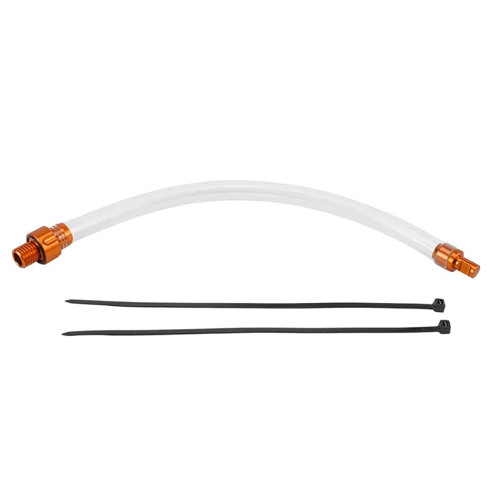 Olieverversing Afvoergereedschap Compatibel met KTM 125-530 SX SX-F EXC EXC-F XC XCF XCW TPI Zes Dagen 1998-2022 - Aluminium Afvoerplug Tool - Snellere Oliewissels Zonder Skidplate Verwijderen - Inclusief Slang en Stop - Geen Rommel of Lekken