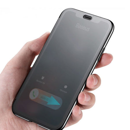 iPhone X Hoesje - Touch Flip Case - Slank Ontwerp - 360° Bescherming - Vingerafdrukbestendig - Ideaal voor Dagelijks Gebruik