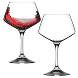 2 Stuks – Kristallen Wijnglazen – Gemaakt in Italië – Aria Lijn – 50 cl – 185 mm Hoog – Ø114 mm – Transparant – Luxe Wijnkelken van Italiaans Kristal – Vaatwasserbestendig – Voor Rode en Witte Wijn