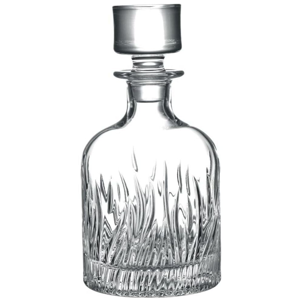 RCR - Luxe Fire Whiskey Decanter - 890 ML - Karaf – 890 ml – Gemaakt in Italië – Eco-Kristalglas – Transparant – Glazen Water- of Wijnkaraf – Vaatwasserbestendig – Milieuvriendelijk & 100% Recyclebaar – Hoogte 17,3–22 cm