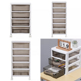 Modulaire Kunststof Ladekast met 6 Lades – Witte Opbergkast met Wieltjes – Vrij Configureerbare Stapelbare Organizer van PET & PP – Multifunctionele Ladebox voor Make-up, Slaapkamer, Kantoor of Badkamer – Grote Capaciteit en Duurzaam Ontwerp