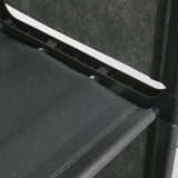 5-Lagen Boekenkast met 4 Opbergvakken – Moderne Boekenplank en Displaykast – Opvouwbare Organizer van Non-Woven Stof &amp; PP – Ruimtebesparend Opslagrek voor Boeken, Documenten en Decoratie – 125×41×28 cm – Lichtgewicht &amp; Duurzaam