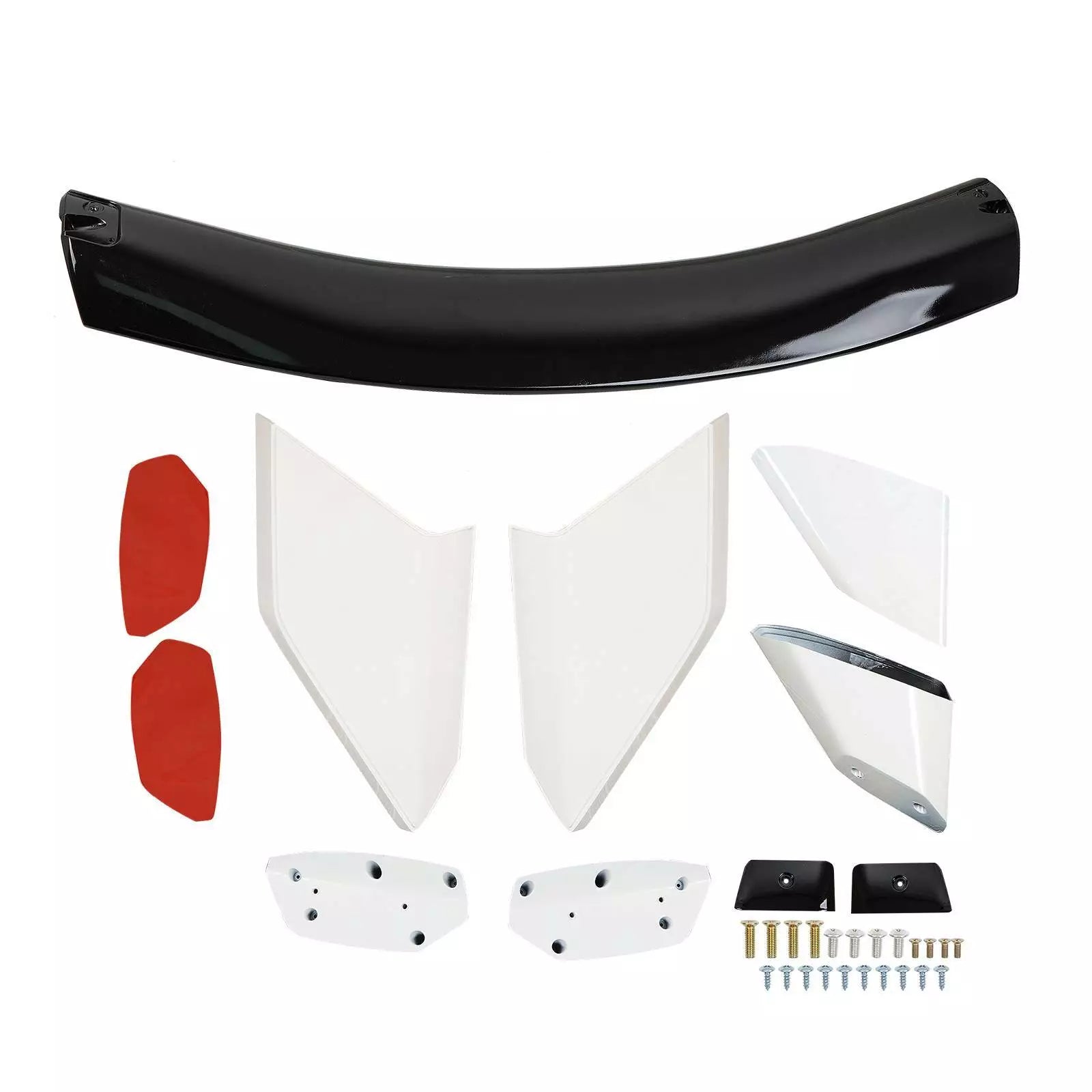 Achterspoiler Type R Stijl Voor Honda Civic Sedan 2016–2021 – Sportieve Kofferspoiler Voor 4-Deurs Modellen – Wit & Zwart ABS Dakvleugel – Spoiler Voor Betere Aerodynamica & Styling – Eenvoudige Montage Voor EX LX Sport Touring Si Modellen