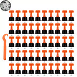 151-Delig Tegel Leveling Systeem - Herbruikbare T-Lock Tegelafstandhouders - Inclusief Tegel Levelers en Wrench - Voor Tegels van 5-17 mm Dikte - Perfecte Vloer- en Wandafwerking