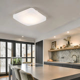 LED Plafondlamp – Vierkante Deckenleuchte – Moderne Keukenlamp of Esskamerlamp – Wit – 21,8 x 21,8 cm – Warmwit Licht – 11W LED – 950 Lumen – IP20 – Niet Dimbaar