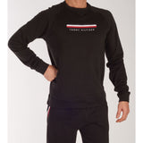 Tommy Hilfiger Heren Homewear Top - Stijlvol Ontspannen met Hoogwaardige Sweater - Zwart - Maat S / M / L / XL