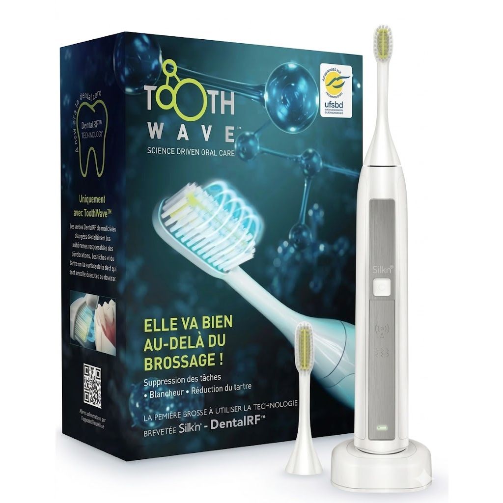 Silk n ToothWave elektrische tandenborstel – sonische tandenborstel met DentalRF technologie – oplaadbare toothbrush met 48000 vibraties per minuut – 3 standen – waterproof elektrische tandborstel voor gebitsverzorging