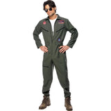Top Gun Groen Militair Kostuum met Speelgoed Gun – Leger Outfit voor Volwassenen, Maat L – Realistisch Army Verkleedkostuum met Accessoires – Ideaal voor Carnaval, Themafeest, Cosplay of Halloween – Comfortabele Pasvorm en Authentieke Details - Halloween