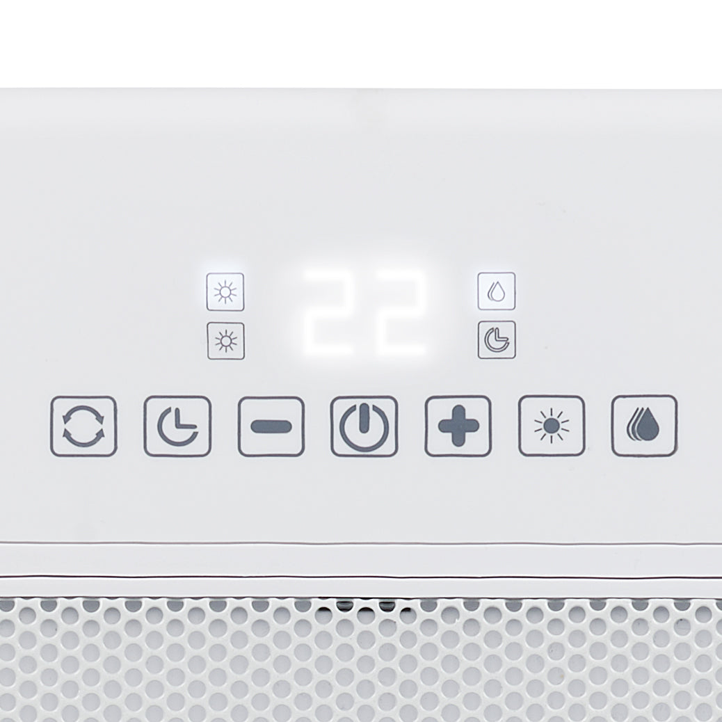 Tristar KA-5266 Elektrische Kachel Met Luchtbevochtiger – 1800W – Keramische Verwarming – Met Afstandsbediening – Timer Tot 12 Uur – Oscillatiefunctie – Voor Binnen – Digitale Thermostaat – Compact Formaat – Stil En Veilig Verwarmen