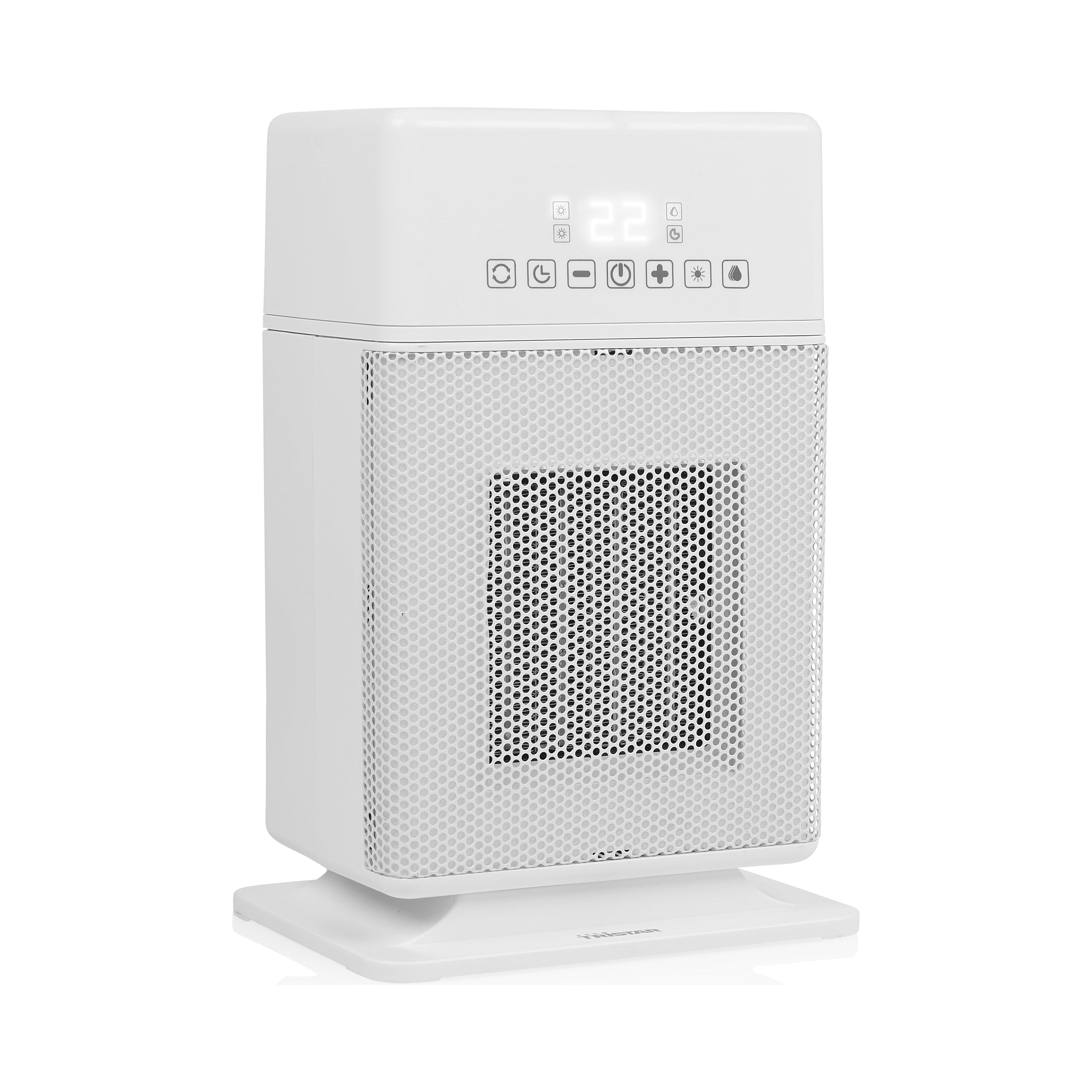 Tristar KA-5266 Elektrische Kachel Met Luchtbevochtiger – 1800W – Keramische Verwarming – Met Afstandsbediening – Timer Tot 12 Uur – Oscillatiefunctie – Voor Binnen – Digitale Thermostaat – Compact Formaat – Stil En Veilig Verwarmen