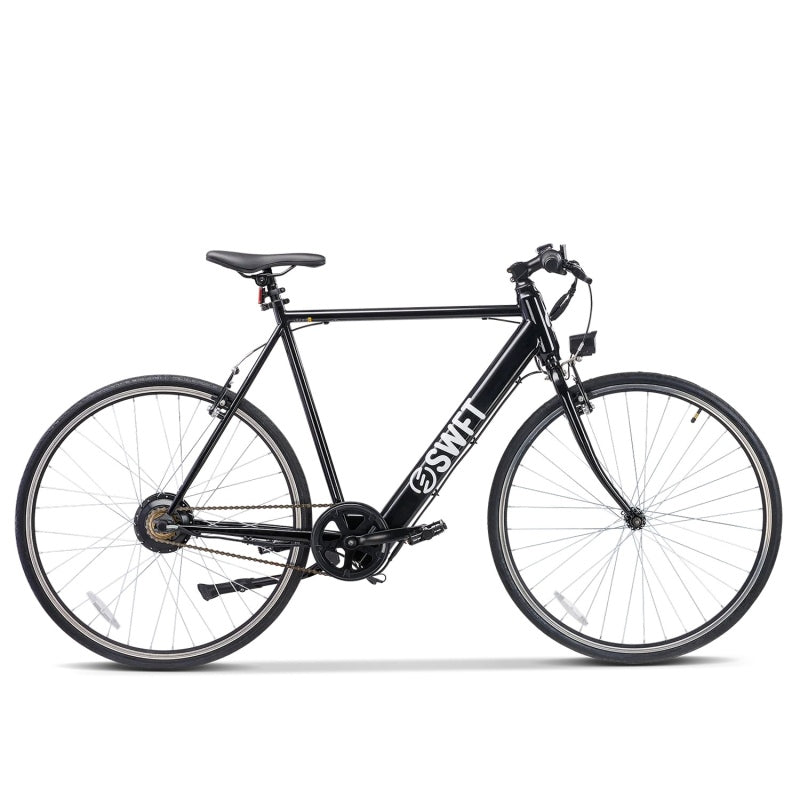 SWFT Volt E-bike – Model 350W – Elektrische Fiets met 36V Achterwielmotor – 43,5 km Bereik – LCD Display – 700C x 28mm Banden – Stalen Frame – V-Brakes – 6 Uur Oplaadtijd – Urban Stadsfiets
