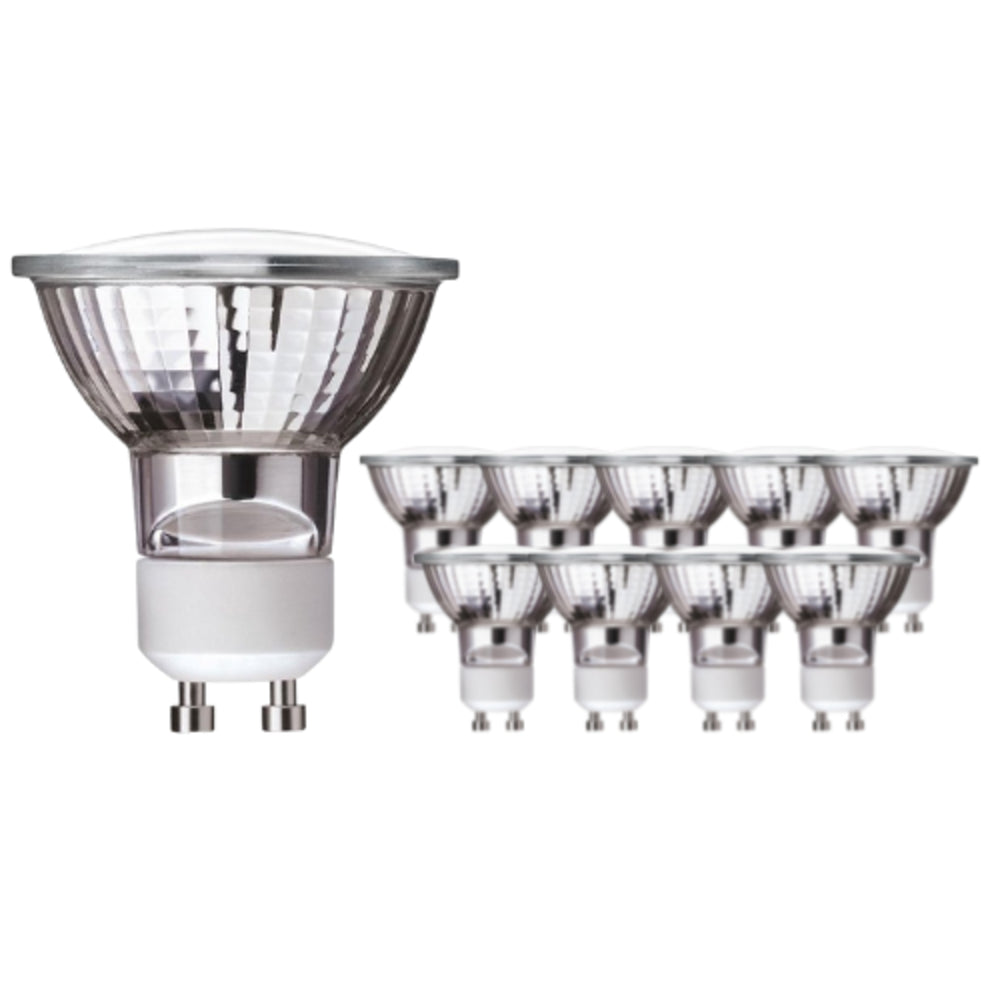 10 Stuks - GU10 LED Spot 5W - Energiebesparend - 4500K Helder Wit Licht - Vervangt 50W Halogeen - Duurzame Glazen Behuizing - Ideaal voor Keuken & Badkamer