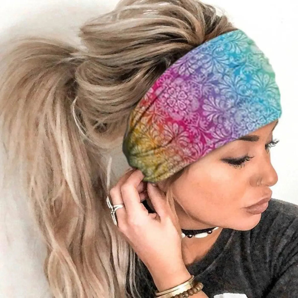 3 Stuks - Bohemian Elastische Haarbanden - Hoofdbanden - Comfortabel en Trendy - Zacht En Herbruikbaar