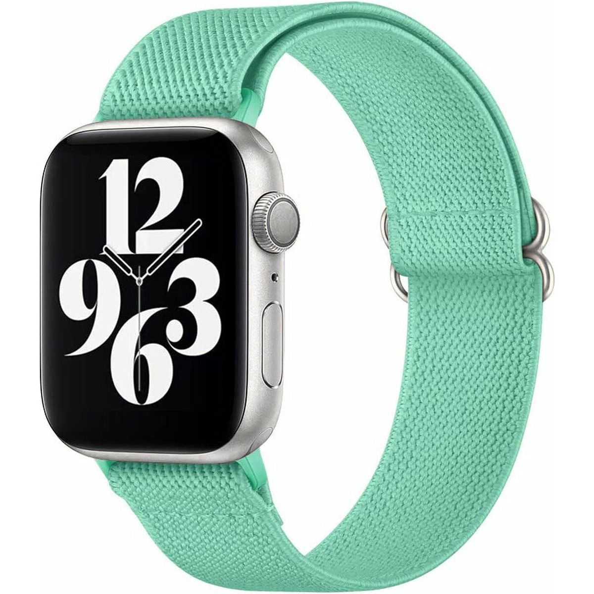2-Pack Nylon Apple Watch Band – Verstelbare Horlogebandjes Voor Apple Watch 42mm 44mm 45mm – Compatibel Met iWatch Series 1-9 SE Nike+ Sport Edition – Zachte Ademend Nylon Strap – Lichtgewicht Polsband – Herens & Dames