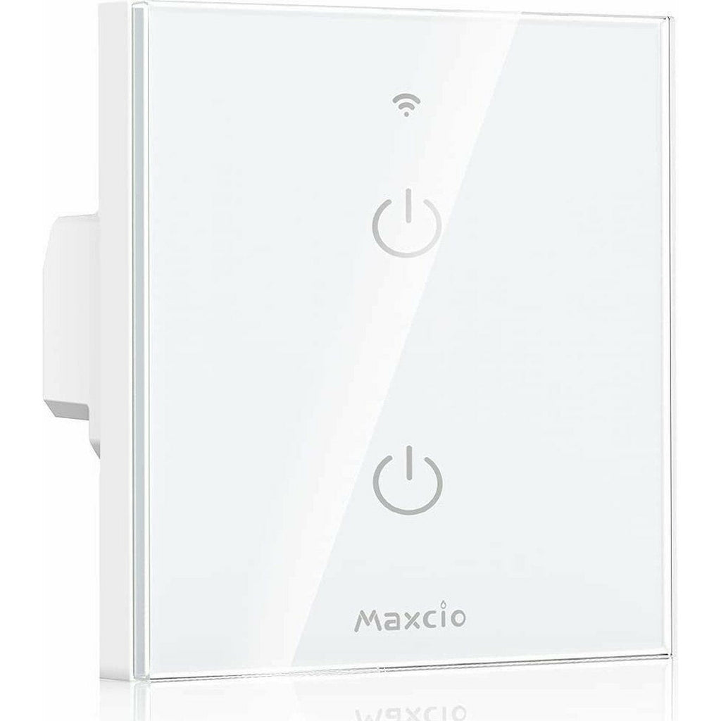 Maxcio - Smart WiFi-lichtschakelaar - Alexa Smart Wall Light Switch - Schakelaar - App Voice Control - Timer/ Schema - 1Gang, 1Way - Alexa - Google Assistant - Home Control - Smartlife APP- (Neutrale Draad Vereist)