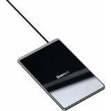 Baseus Compacte Draadloze Oplader - Snellader - 15W - Wireless Charger - Charging Pad - Fast Charger -15W Ultra Dun met USB Kabel 1M Zwart