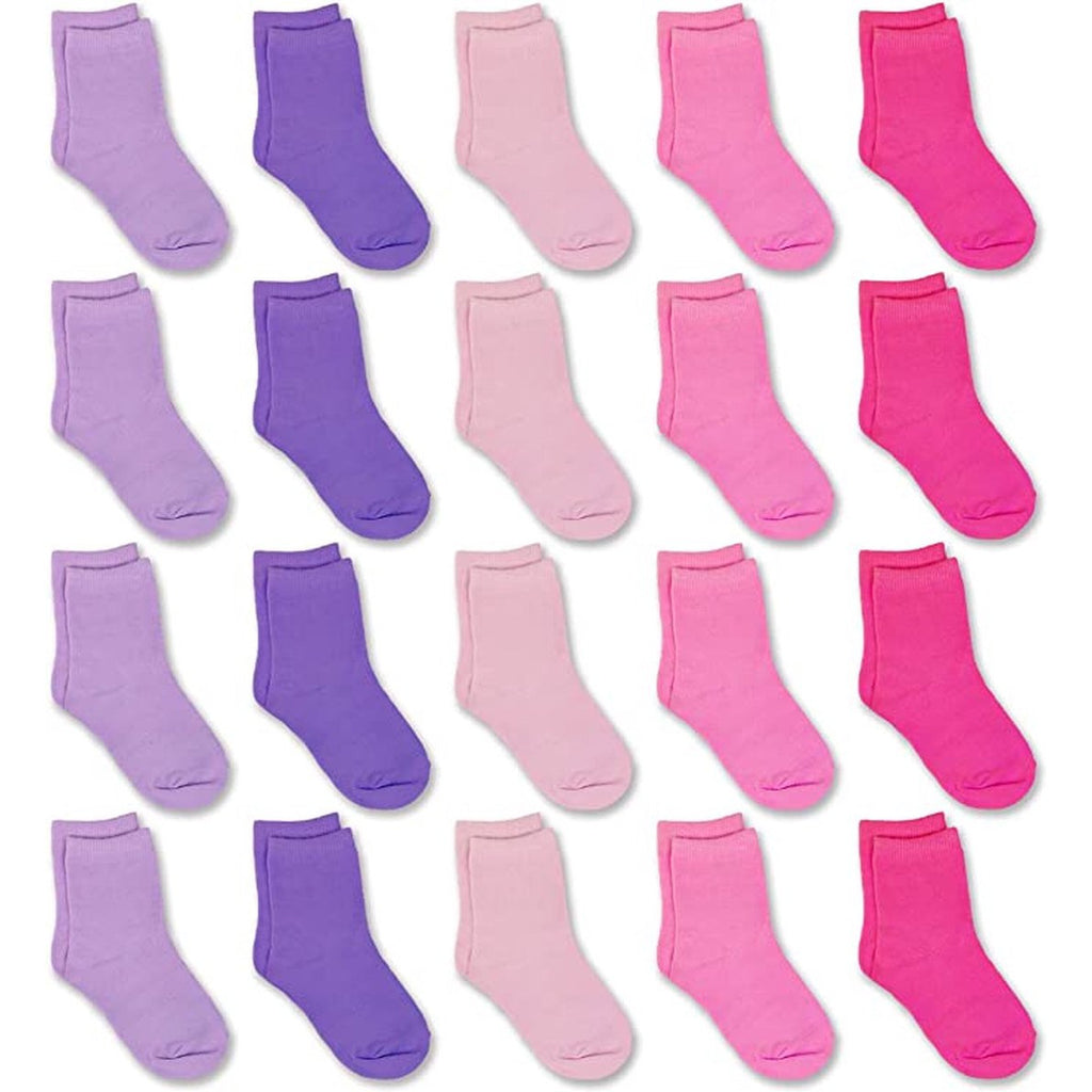25 Paar - Kinder Kleur Sokken - Unisex - Low- Cut Kindersokken - Duurzame Basis Sokken - 5 Kleuren - Geschikt voor 1 Tot 2 Jaar - Maat 20 - 22