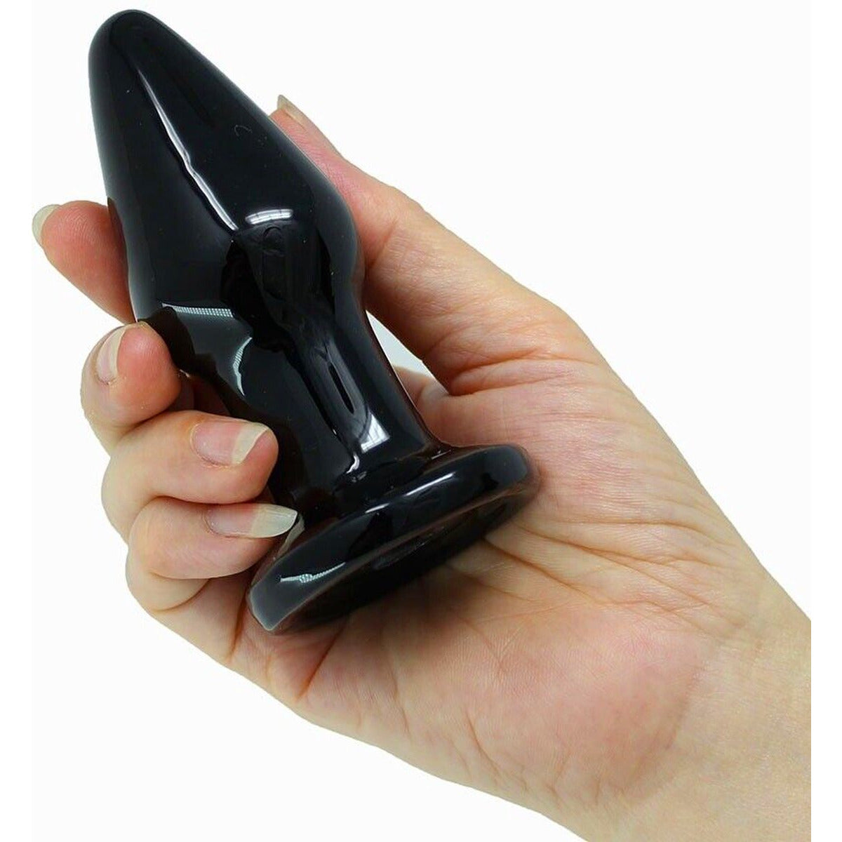 Luxe Vibrerende Glazen Butt Plug - USB Oplaadbaar - Vibrerende Anale Plug - Prostaat Massager - Met 10 Modi - Glazen Butt Plug - Fetish - Bondage - Anale Stimulatie - Volwassen Speeltjes - Unisex - Zwart