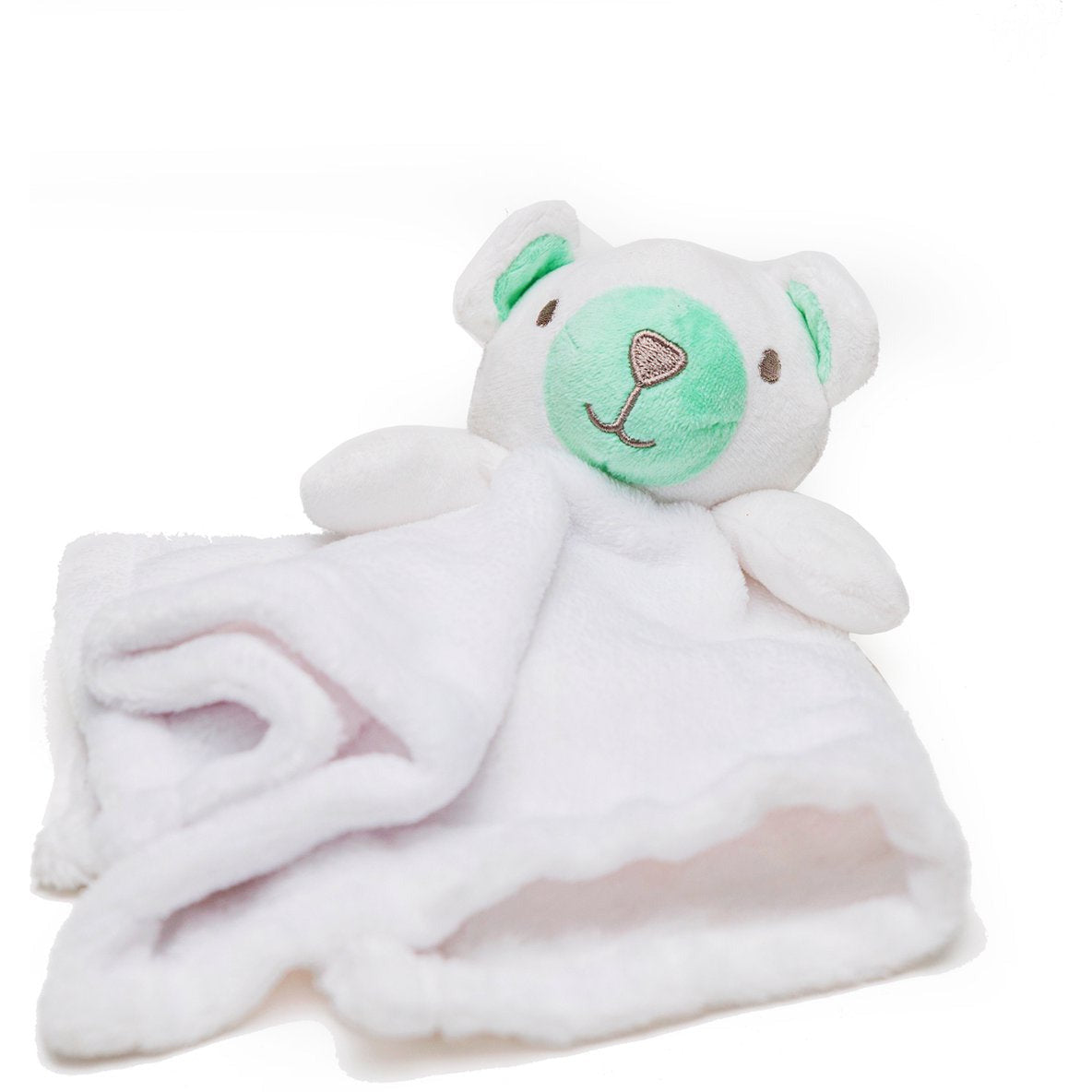 Knuffeldoek Wit Beertje - Snuiffeldoek - knuffel Lapje - Voor Kleine Kinderen Of Baby - 28 cm - Wit