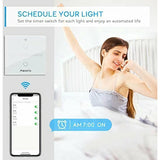 Maxcio - Smart WiFi-lichtschakelaar - Alexa Smart Wall Light Switch - App Voice Control - Timer/ Schema - 1Gang, 1Way - Alexa - Google Assistant - Home Control - Smartlife APP- (Neutrale Draad Vereist)