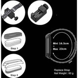 RVS Metalen Polsarmband | Geschikt voor Xiaomi Mi Band 3 / 4 / 5 / 6 | Bandvervanging van Roestvrij staal | Horlogebandaccessoires | Zwart
