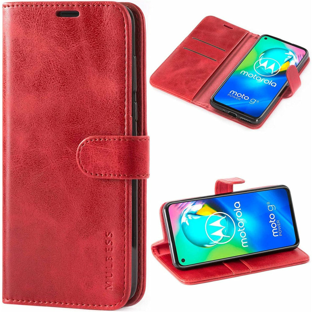 Leren Wallet Hoes - Phone Case - Phone Cover - Geschikt voor Motorola Moto G8 Power - Wijn Red