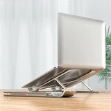 Extra Sterke - Draagbare Aluminium Laptopstandaard - Verstelbaar - Opvouwbaar - Laptop Stand - Compatibel met Laptops tot 15,6'' - Compatibel met MacBook Air - MacBook Pro - HP -Dell - Lenovo en meer - Zilver