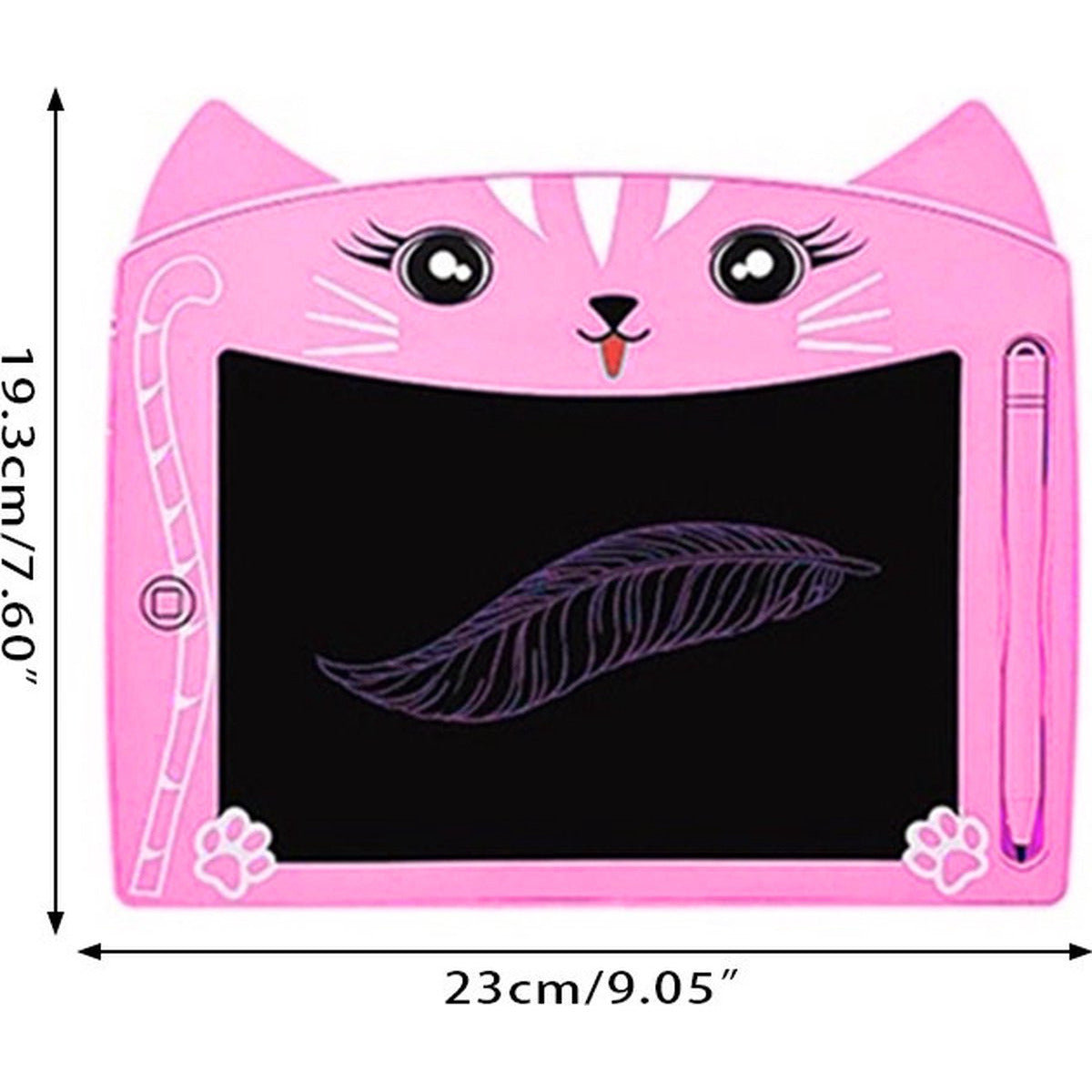 2 Stuks - Kleurrijke LCD Schrijfborden - 2 Ontwerpen - Educatief Tekentablet Met Kleurenscherm - Inclusief Bijhorende Pennen - Met Kleurenscherm - Doodle En Schetsblok Speelgoed - Lichtgewicht en Draagbaar - 8" Scherm - Roze / Blauw