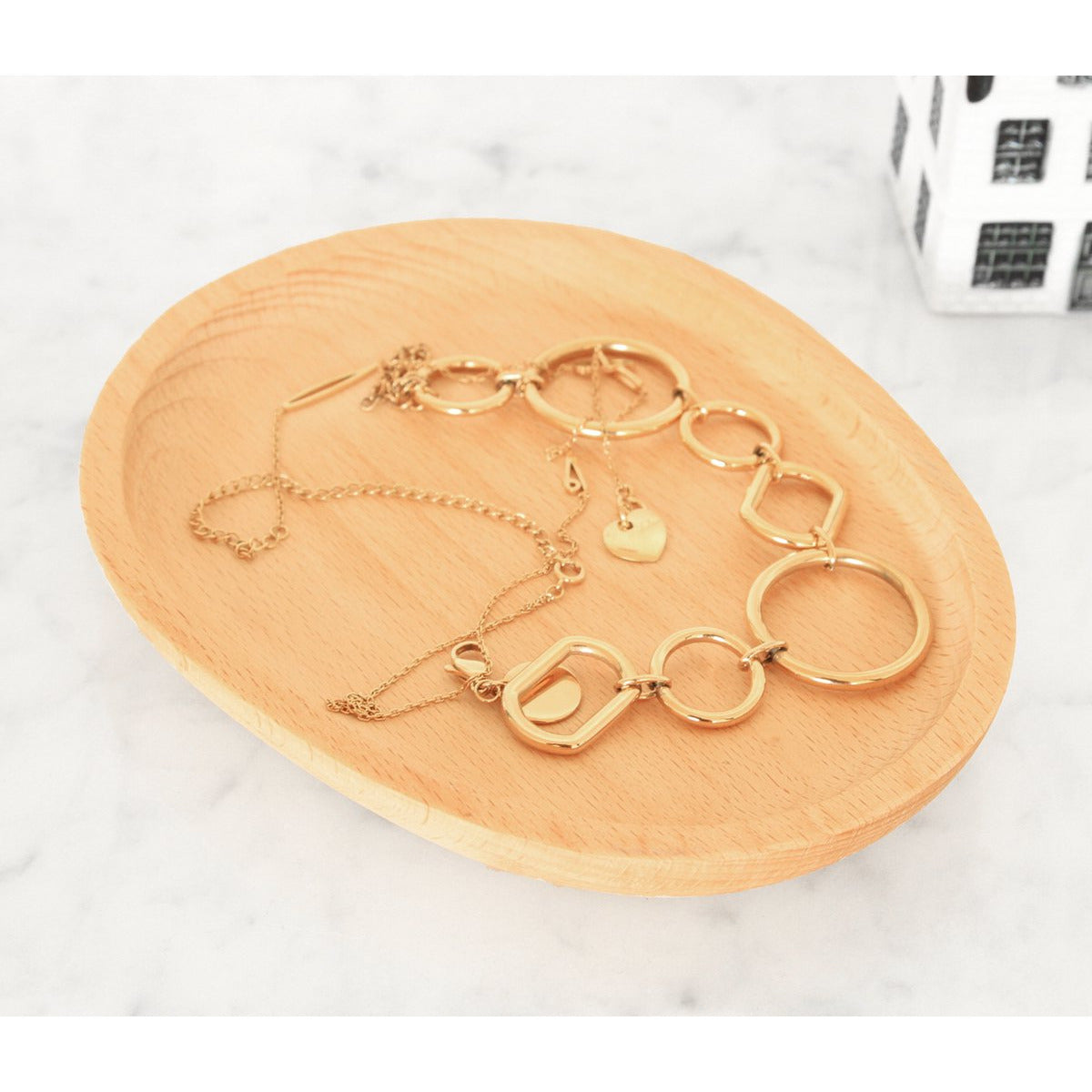 Beukenhouten Schaaltje – Handgemaakt Rond Houten Dienblad – Minimalistisch Design – Gladde Afwerking – Decoratieve Houten Fruitschaal – Serveer- en Displayschaal – Natuurlijke Beuk – Ø ca. 20cm – Multifunctioneel Interieuraccessoire