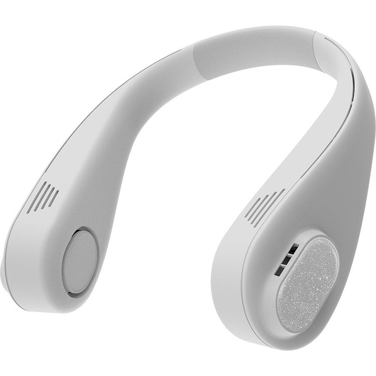 Draagbare Bladloze Nekventilator - Handsfree Ontwerp met 360° Koelbries - 3000mAh Oplaadbare Batterij - Stil en Veilig voor Kinderen en Huisdieren - Verstelbare Siliconen Behuizing