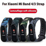 Siliconen camouflage bandriem | voor Xiaomi Mi Band 4 en Mi Band 3 | apparaat niet inbegrepen | pakket van 4