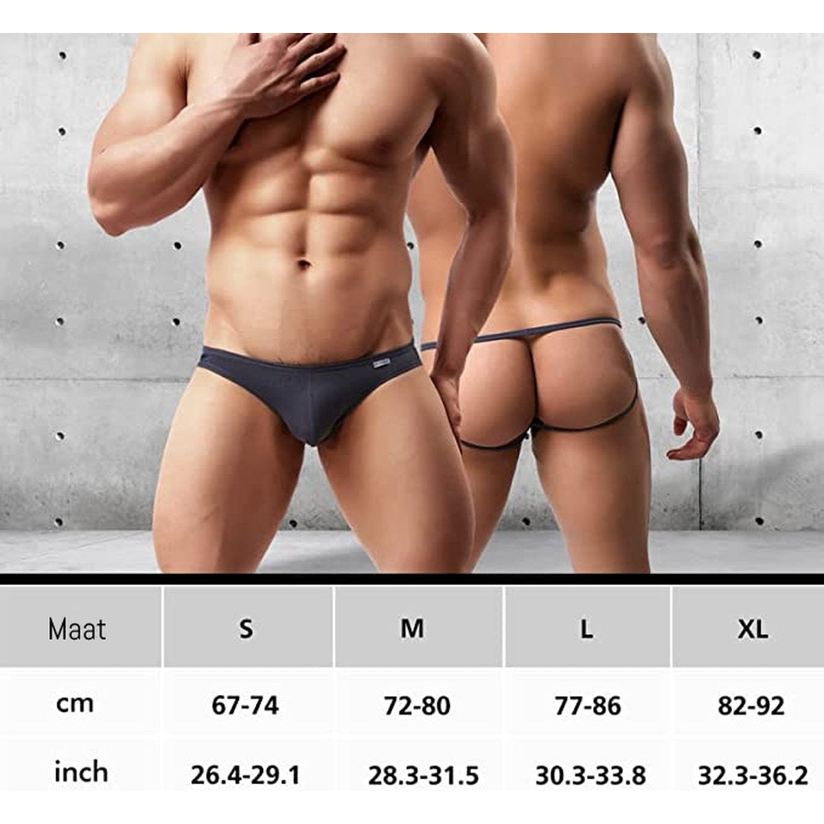 Sexy Herenslip - Ademend Herenmode String - Man Thong Ondergoed - Jockstrap - Athletic Supporter - Wit - M