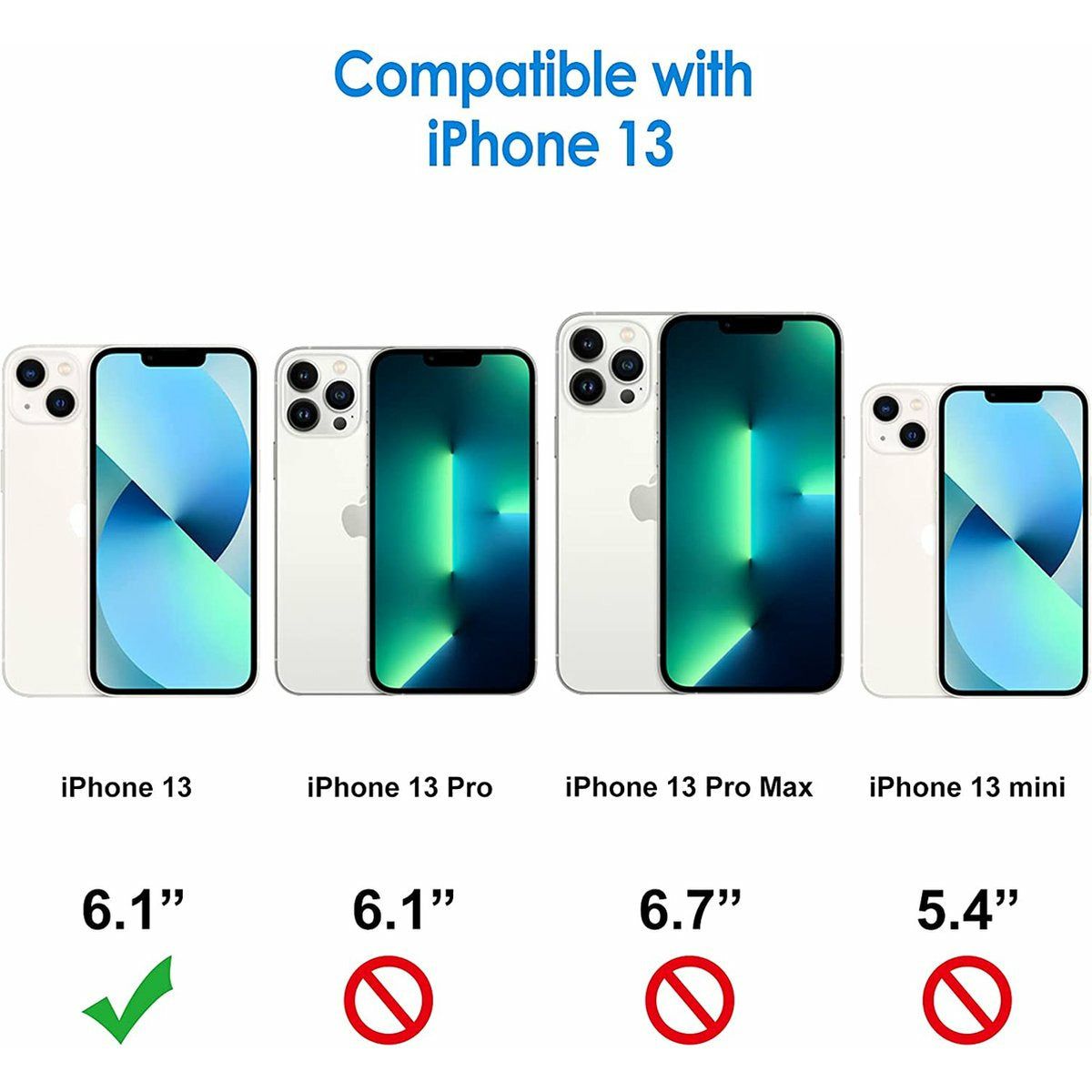 iPhone 13 Hoes - Slanke en Krasbestendige Transparante Hoes voor iPhone 13 (6,1-inch) - PC + TPU Materiaal - Schokabsorberende Bescherming met Verhoogde Randen - Ondersteunt Draadloos Opladen - Perfecte Pasvorm met Toegang tot Alle Poorten