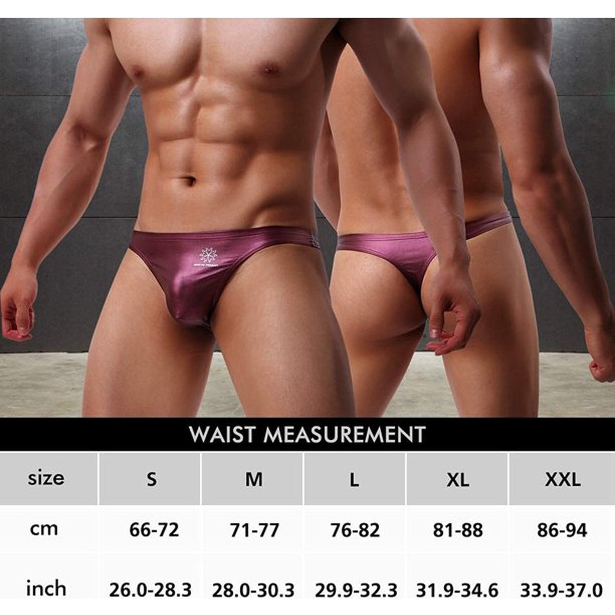 Sexy Faux Leren Herenslip - Herenmode String - Man Thong Ondergoed - Geschikt Om In Te Zwemmen - Rood - Maat XXL