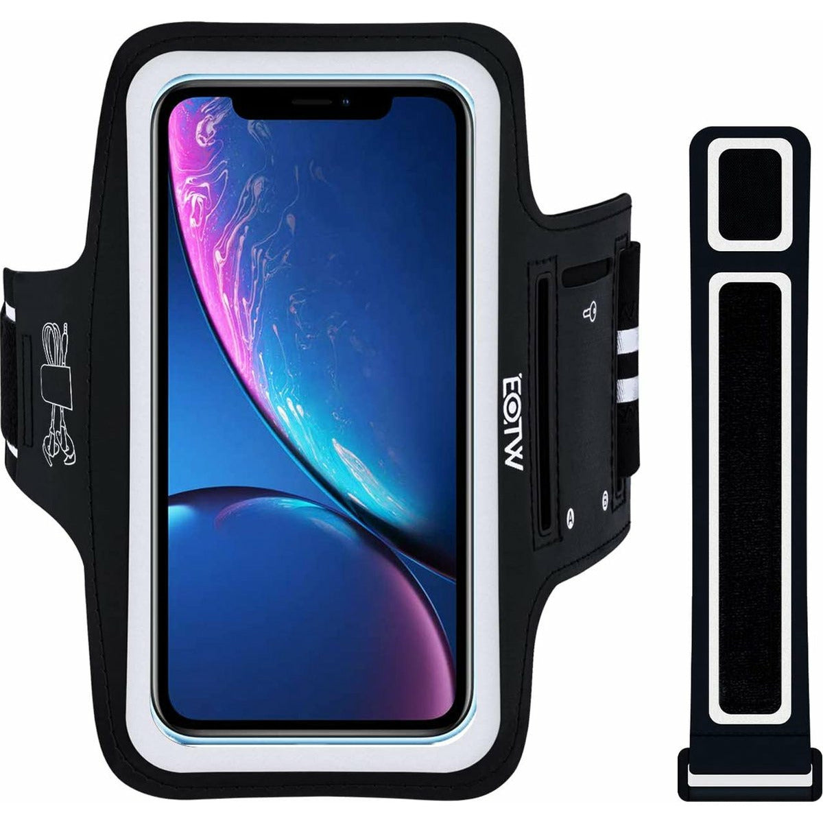 EOTW - Universele Smartphone Sportarmband - Met Kabelhouder en Sleutelhouder - 5.8