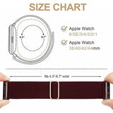 2 Stuks | Elastische Solo Loop Horlogebanden | Compatibel met Apple Watch 42 mm - 44 mm | Gevlochten Nylon Sportbanden | Verstelbare Vervangingsbanden | Duurzaam, Licht en Sterk | Compatibel met Apple Watch Series 7/6/5/4/3/2/1/SE | Unisex