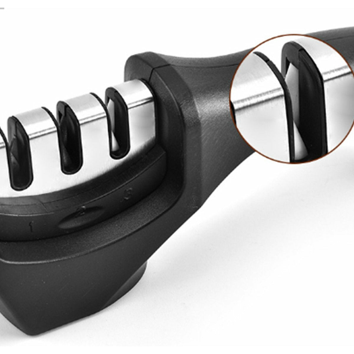 3-Traps - Multifunctioneel Messenslijper - Professioneel Tungsten, Diamant & Keramiek - Precisie, Fijne & Grove Slijping - Antislip & Ergonomisch Design - Zwart