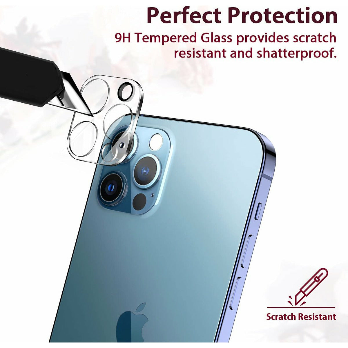 3 Stuks - EGV Camera Lens Protector - Compatibel met iPhone 12 Pro Max 6.7" - Ultra Dun - Glas - Krasbescherming - Lens Cover
