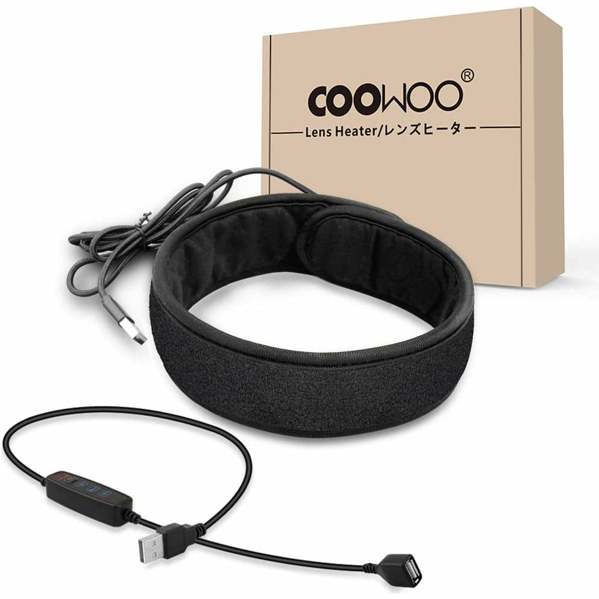 Camera Lens Heater - USB Lensverwarming met Instelbare Temperatuur voor Camera's en Telescopen - Beschermt tegen IJs, Dauw en Mist - 43cm Neopreen - Inclusief 80cm Temperatuurregelaar - Anit- Mist Systeem - Geschikt voor Powerbank