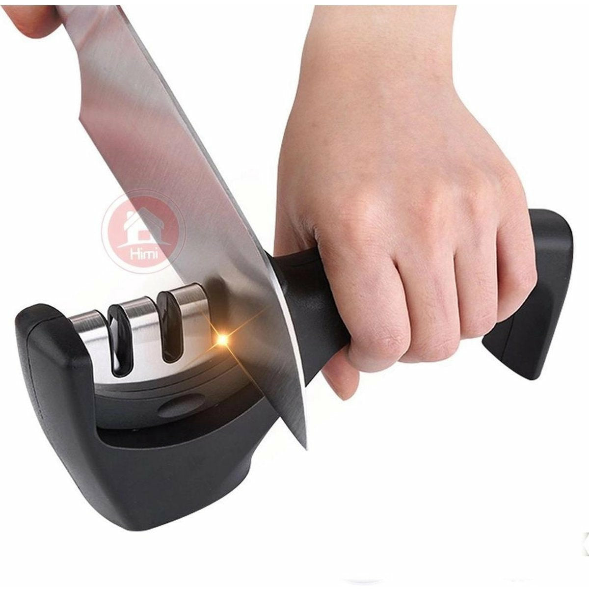 3-Traps - Multifunctioneel Messenslijper - Professioneel Tungsten, Diamant & Keramiek - Precisie, Fijne & Grove Slijping - Antislip & Ergonomisch Design - Zwart