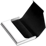 Beschermende Visitekaarthouder - Kaart Houder - RVS / PU-leer - MultifunctioneelCard Case - Creditcard Houder - ID Case - Unisex - Wit