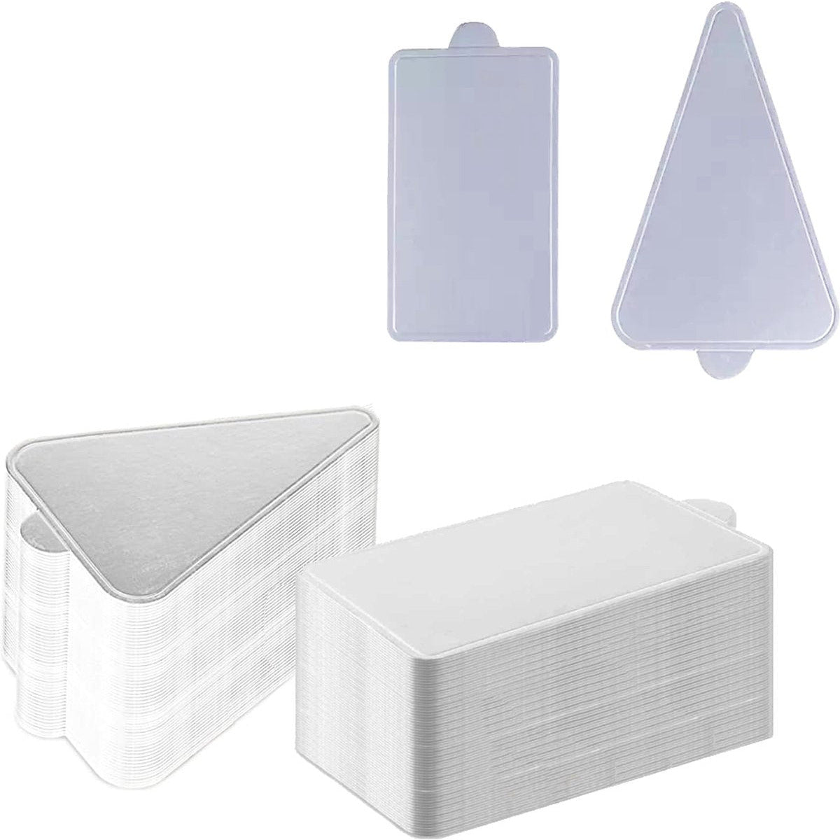 200 Stuks - Luxe Taartkarton - Taartpunt Onderlegger - 2 Modellen - Cake Boards - Kartonnen Cake Plateau - Cake Displays Dienblad - Decoratieve Cake basis - Sterk - Herbruikbaar - Zilver