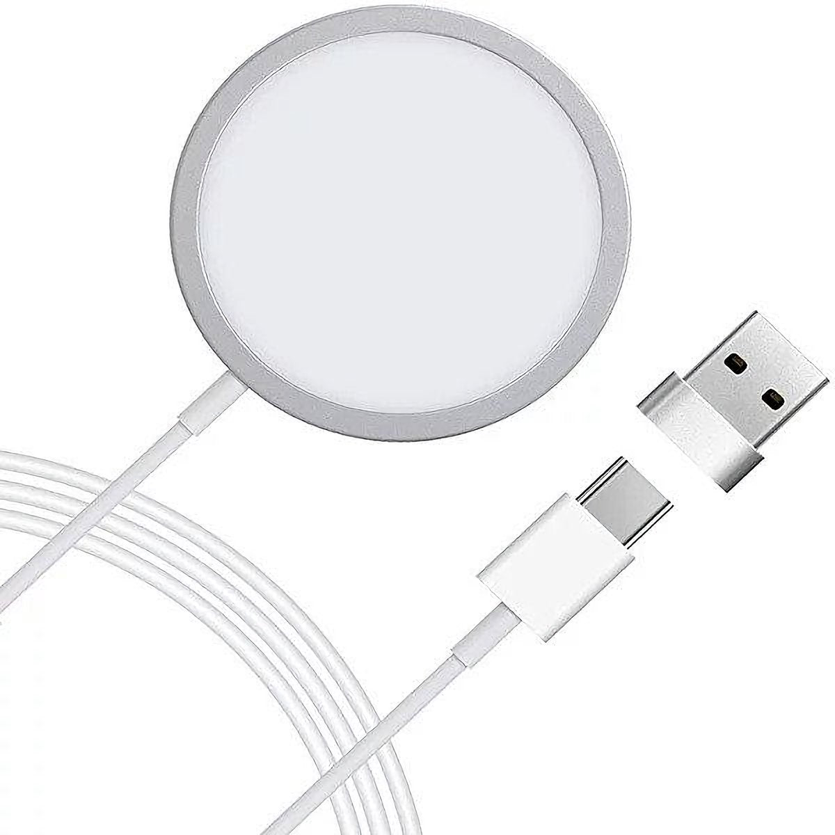 Draadloze Magnetische Oplader met 15W Snel Opladen - Fast Charger - Charging Pad - Slechts 5,6 mm Dun - Ondersteunt PD/QC3.0 - Werkt met iPhone 12 en Hoger - Geschikt voor Qi-Compatibele Apparaten - Opladen met Hoesje