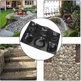 DIY Kasseien Mallen - Herbruikbare Natuursteen Mallen - Keistenen Mold Voor DIY Tuin Decoratie - Step Stones Mold - 6 Grote Pebble Vormen Tray -