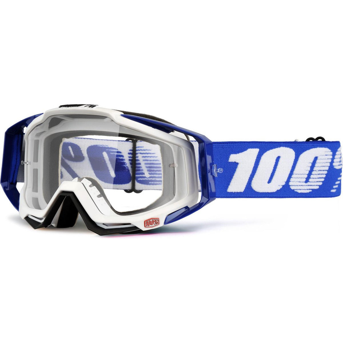 100% MTB Downhill/Freeride Goggle – Anti-Fog Helder Glas – Afneembare Neusbeschermer – Ventilatiekanalen – Co-Molding Frame – Inclusief Brillenzakje – Beschermbril Voor Mountainbike, Fietscross, BMX