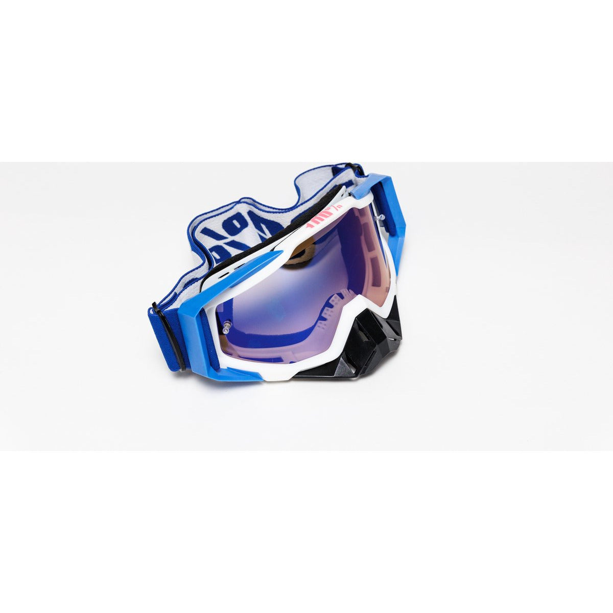 100% MTB Downhill/Freeride Goggle – Anti-Fog Helder Glas – Afneembare Neusbeschermer – Ventilatiekanalen – Co-Molding Frame – Inclusief Brillenzakje – Beschermbril Voor Mountainbike, Fietscross, BMX