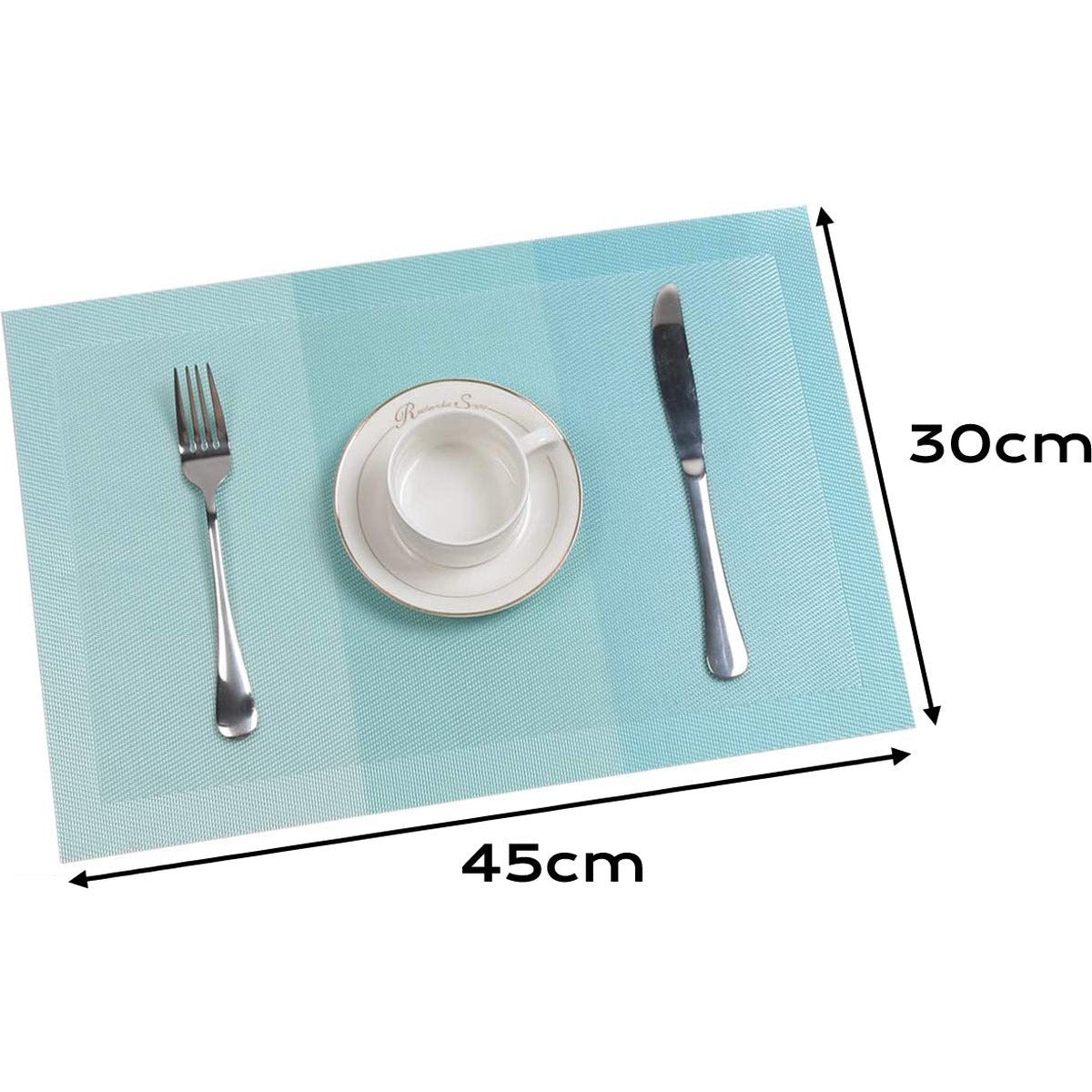 14 Delige - Vinyl Placemats - Inclusief Onderleggers en Onderzetters - Eetkamer Placemats - Tafelmatten - Gemakkelijk Schoon Te Vegen - Wasbare Tafel Leggers